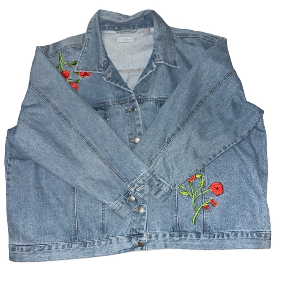 Embroidered Jean Jacket - Picture 3 of 6